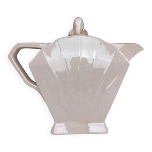 Art Deco rosa Teekanne