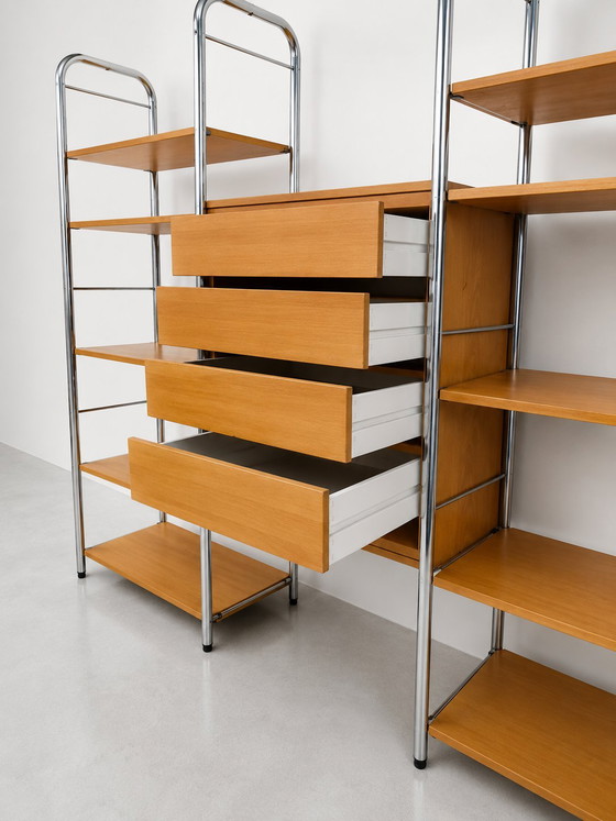 Image 1 of Modulaire IKEA-boekenkast, Zweden, jaren 80, chroom, vintage