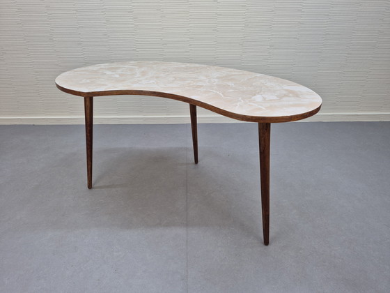 Image 1 of Vintage 1950s, 1960s Mid-Century coffee table/kidney table.