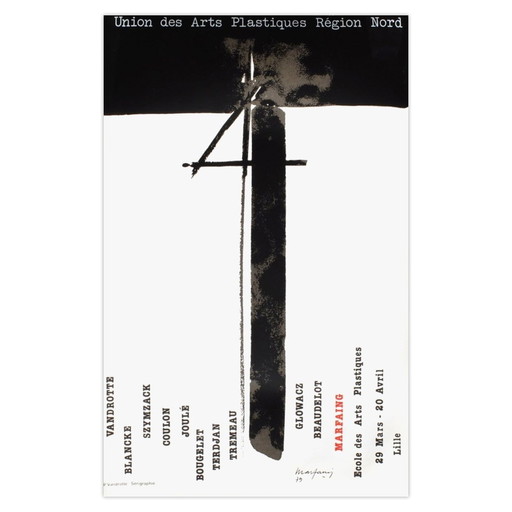 André MARFAING Plakat Expo 79 - Union of Visual Arts Lille – posters, Paper