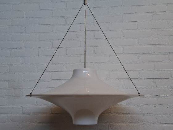 Pendelleuchte Skyflyer von Yki Nummi Finnland 1960 – Sanka, Pendelleuchten, Metall, Plexiglas, Vintage (photo 2 of 7)