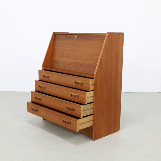 Image 1 of Vintage Danish Chest of Drawers/Secretaire Teak, 1960S