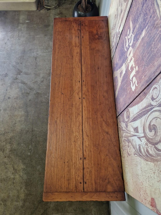 Image 1 of Klassiek Engels-country sidetable, wandconsole, haltafel, afm. 120x40cm en 69cm hoog