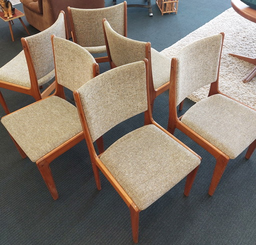 6 sillas de comedor vintage de teca