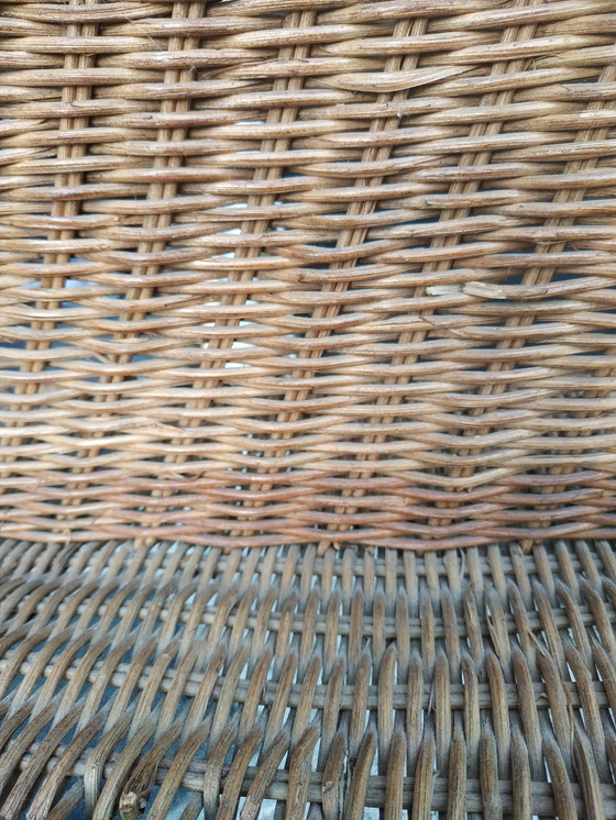 Image 1 of Rare robe vintage en rotin/objet d'art