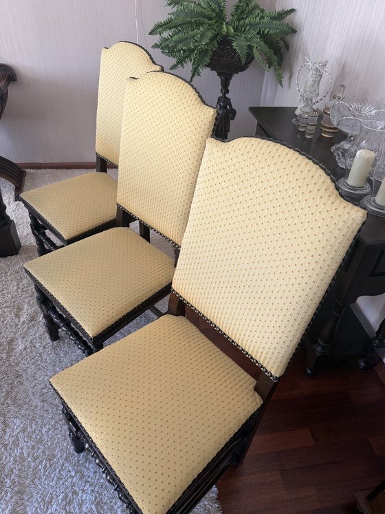 Image 1 of Juego de 6 sillas de comedor antiguas