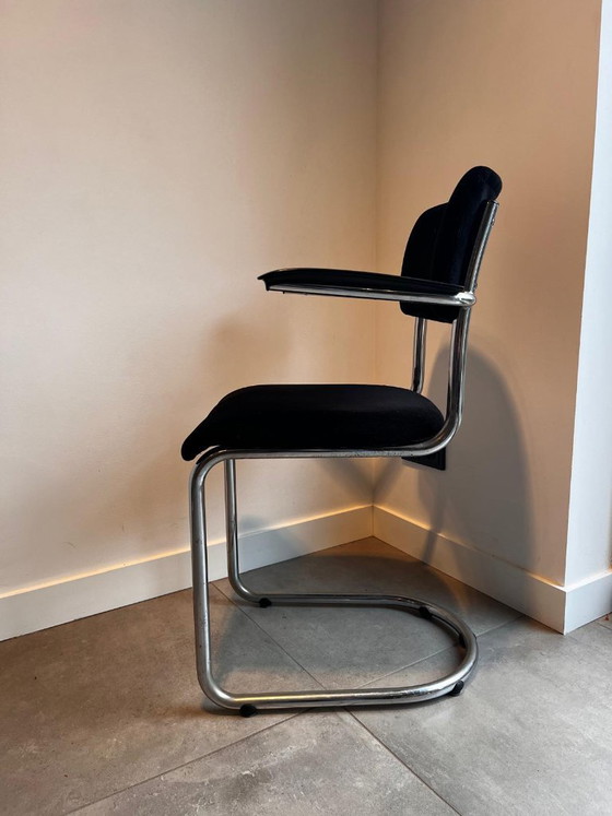 Image 1 of Sillas De Wit Brothers – Juego de 4 – Diseño con estructura tubular