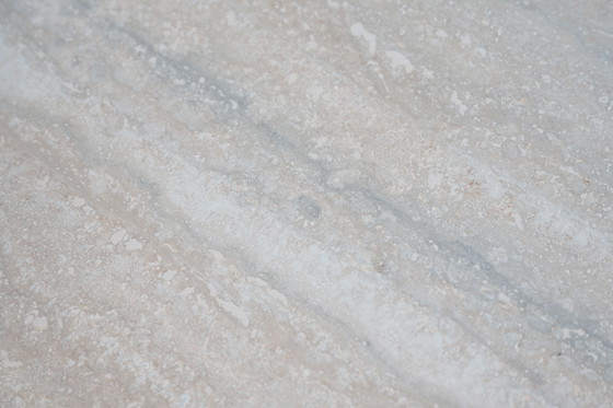 Angelo Mangiarotti M1 Dining Table Travertine Marble 130cm (photo 9 of 15)