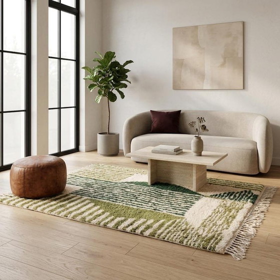 Auténtica alfombra bereber tradicional hecha a mano de 1,4/2,6 m. – Ahrend, Wool (photo 6 of 7)