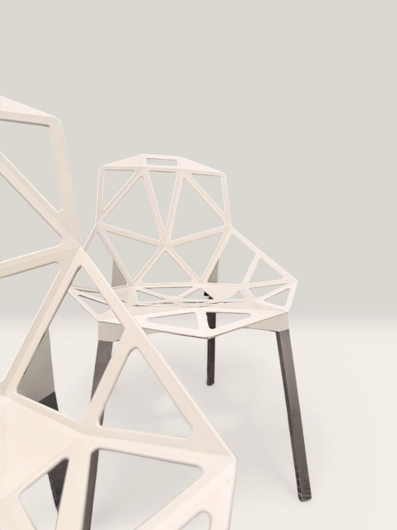 Image 1 of Série 4 Chaises Chair One Magis Blanc Cassé | Grcic (