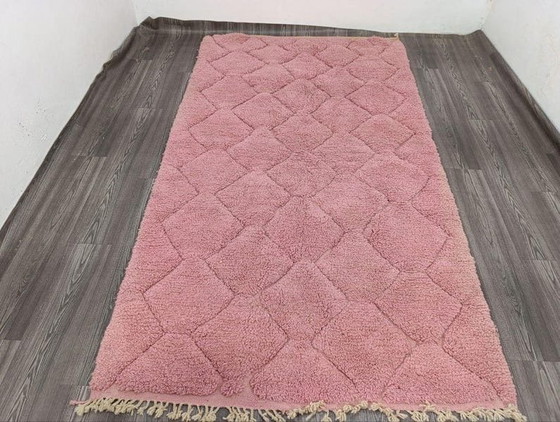 Image 1 of Tapis berbère en laine pure fait main traditionnelle taille 150/250 cm