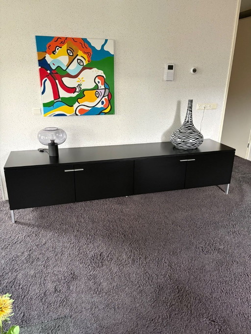 Black and white designer vase