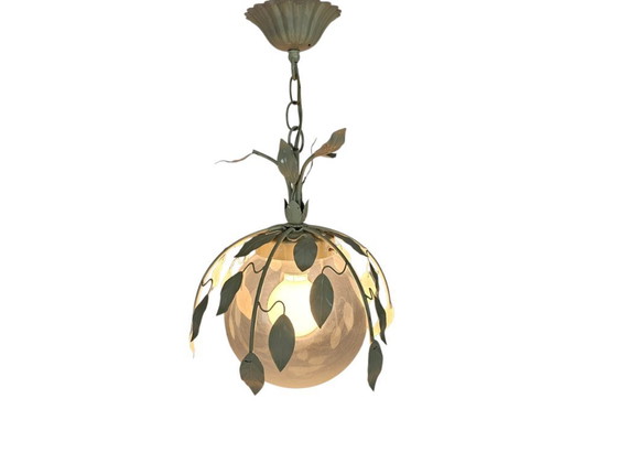 Image 1 of BHS lighting - Made in England - hanglamp - model 9297 - glas - metaal - 2000