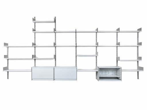 Jaren 60 70 Wandrek Wall Unit van Dieter Rams voor Vitsoe 606 – Metal