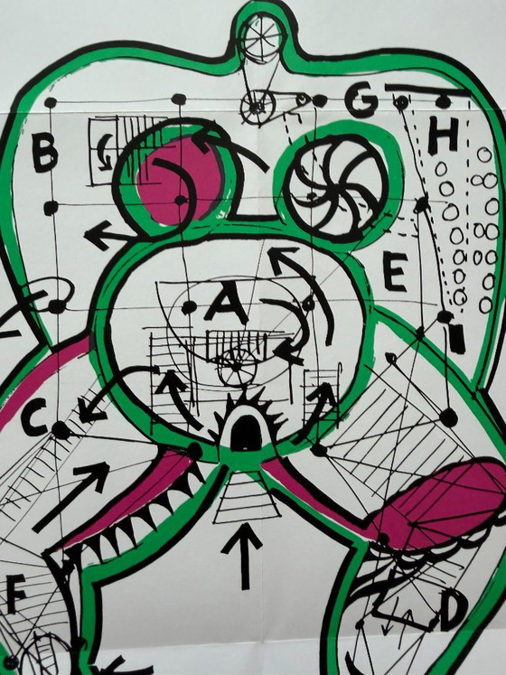 Niki de Saint Phalle, Niki Stabilisée Par Jean Tinguely, originele tentoonstellingsposter, 2018 – Paper (photo 5 of 7)