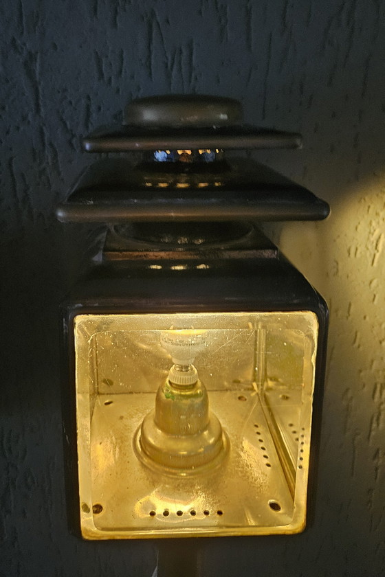 Image 1 of Victoriaanse Messing Koetslamp