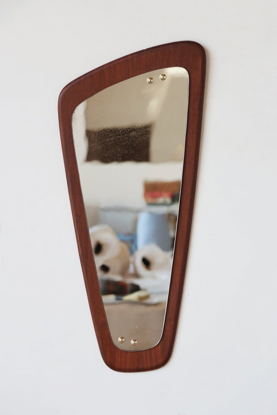Image 1 of Teak mirror - Scandinave 28.03.25.04