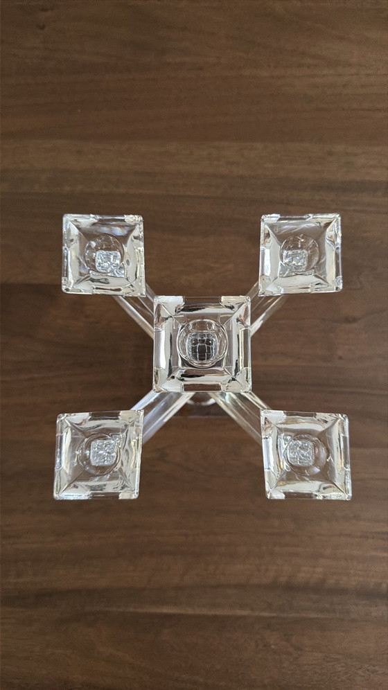 Vintage Nachtmann crystal candle holder in very good condition, Transparent (photo 5 of 9)