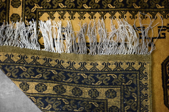 Image 1 of Handgewebter orientalischer afghanischer Gold-Ersari-Teppich, 1930er Jahre