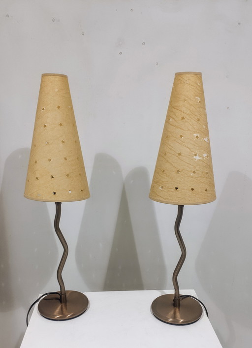 Ikea Antimon lampes de table Squiggle
