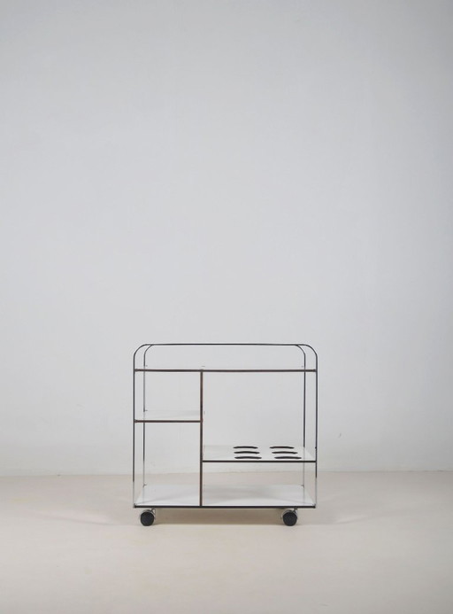 Serviteur italien postmoderne au design épuré, années 1980