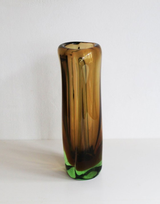 Image 1 of Sommerso Vase „ELEGANCE“ aus den 1950er Jahren, Muster Nr. 54181 von Jaroslav Beranek