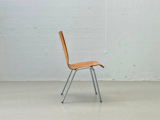 Image 1 of Set van 4 stapelbare stoelen van IGH Herisau, Zwitserland, jaren 70.