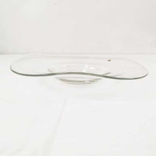 Large glass fruit plate by Erwin Eisch, Germany, 1960s