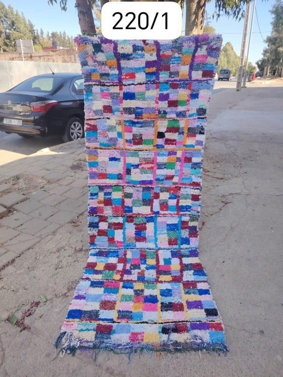 Image 1 of Handgeknoopt Berber kleed wol 220x100cm