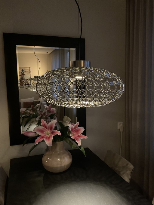 Terzani G.R.A. Design hanglamp ovaal nikkel