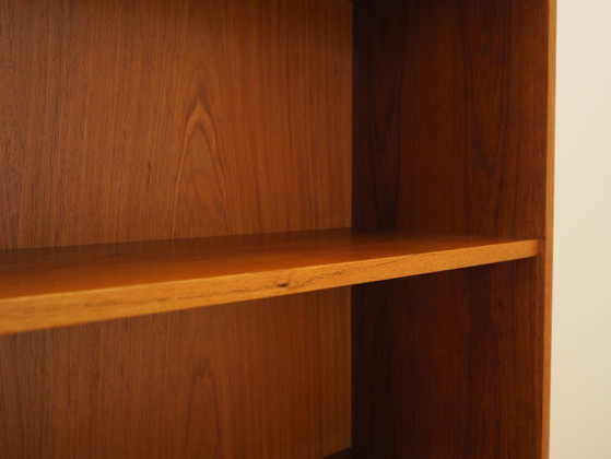 Libreria danese impiallacciata in teak con bancone bar e ripiani regolabili, anni '70. – Librerie, Wood (photo 7 of 10)