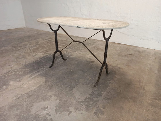 Image 1 of Tavolo da giardino con piano in pietra