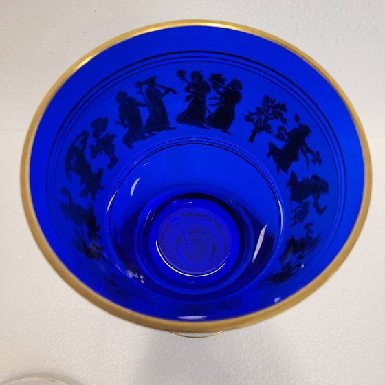 Image 1 of Coupe ou vase en verre « Jupiter », Léon Ledru pour Val Saint-Lambert, f. s. XIX / p. XX – Belgique