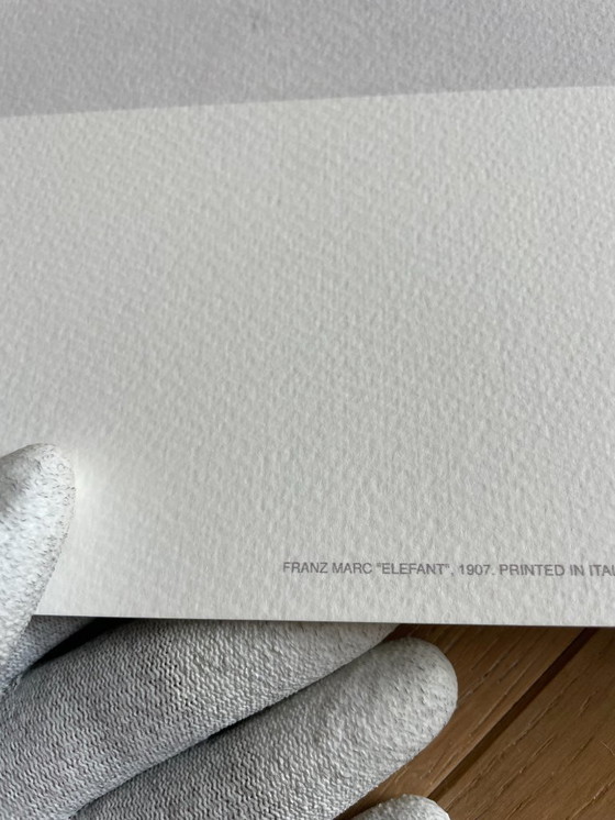 Image 1 of Franz Marc (1880-1916), Elefant, 1907, Printed in Italy 