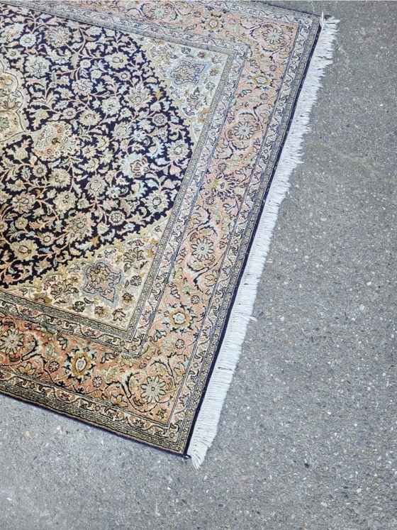 Image 1 of Noble tapis d'Orient noué à la main, pièce unique pich en 100 % soie | soie du Cachemire | 194 x 125 cm
