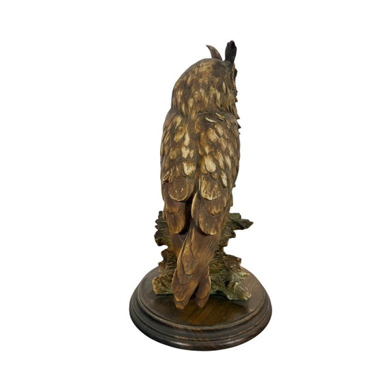 Sculture di gufo vintage di J. Juarez, Legno, Altro, Marrone (foto 3 di 6)