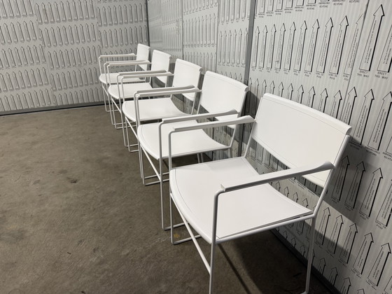 Image 1 of 5x postmodern Arco dining chairs from the 1980s