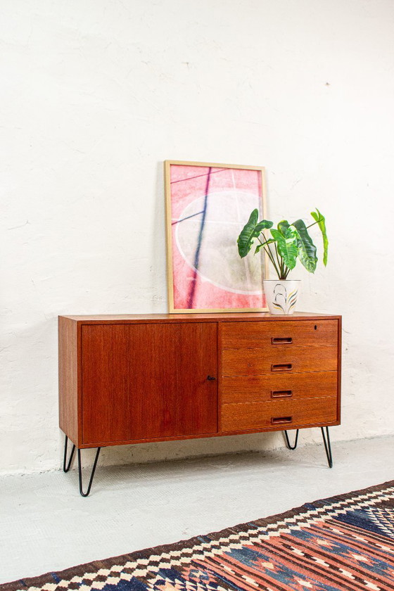 Image 1 of Vintage teak chest of drawers sideboard Danish mid century 60s
