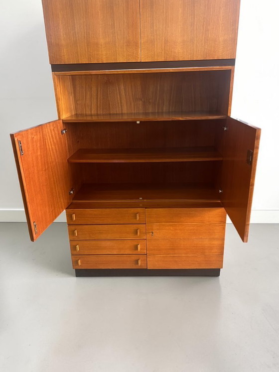 Image 1 of Mid Century Teak Systemmöbel – Modulares Schrank- & Regalsystem 1960er – Danish Modern im Stil von Riestenpatt, RT oder Bramin