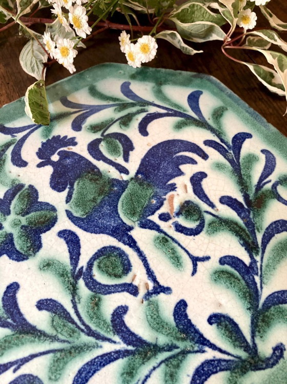 Image 1 of Antique Andalusian tile from Triana (Seville), late 19th century