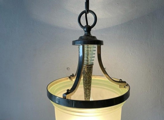 Image 1 of Two art deco chandeliers 1940s