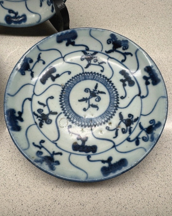 Image 1 of 3 piatti della dinastia Qing