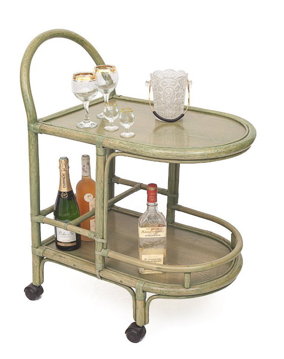 Image 1 of Salon en rotin par Maugrion, 1980