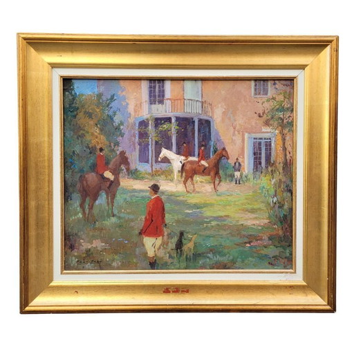 „Au club hippique“ Fran Baró, 20. Jahrhundert – Valencia, Spanien
