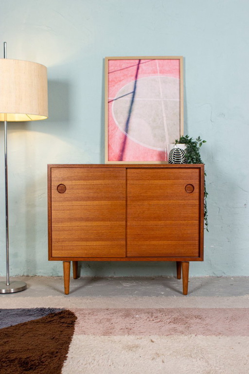 Vintage teakhouten ladekast/dressoir, Deens, midden 20e eeuw