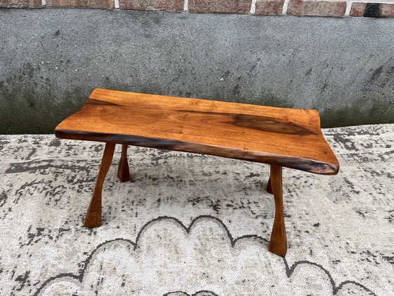 Image 1 of Vintage brutalist tree trunk side table