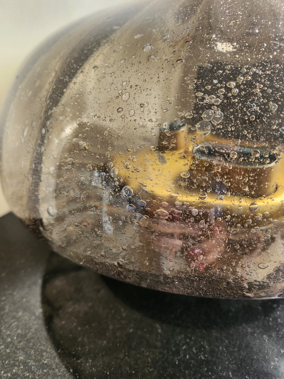 Image 1 of Lampada da soffitto in vetro fumé vintage XXL