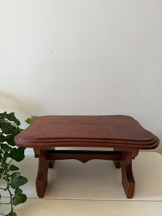 Small vintage wooden plant stand – Plant table (photo 4 of 5)