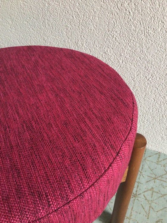 Image 1 of Vintage Mid Century hocker Denemarken 