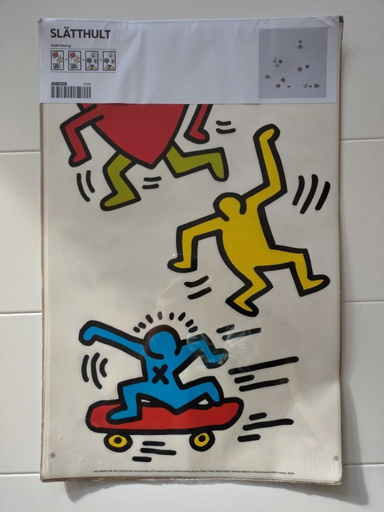 Image 1 of IKEA X Keith Haring, adesivi murali Slätthult